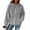 Light Gray, variant on Women's Hooded Long Sleeve Printed Flannel Top Hooded Sweatshirt for Casual and Warm Fall and Winter Seasons,Light Blue,XL