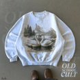 thumbnail image 5 of Winter Swans Sweatshirt | Vintage Romantic Wildlife Pullover, 5 of 7