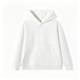thumbnail image 6 of breaise Girls Casual Long Sleeve Hoodies Cute Oversized Fleece Sweatshirt Cozy Solid Color Sweatshirts, 6 of 9