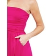thumbnail image 5 of FashionMille Women's Casual Soft Sexy Tube Long Jersey Maxi Dress with Side Pocket, 5 of 5
