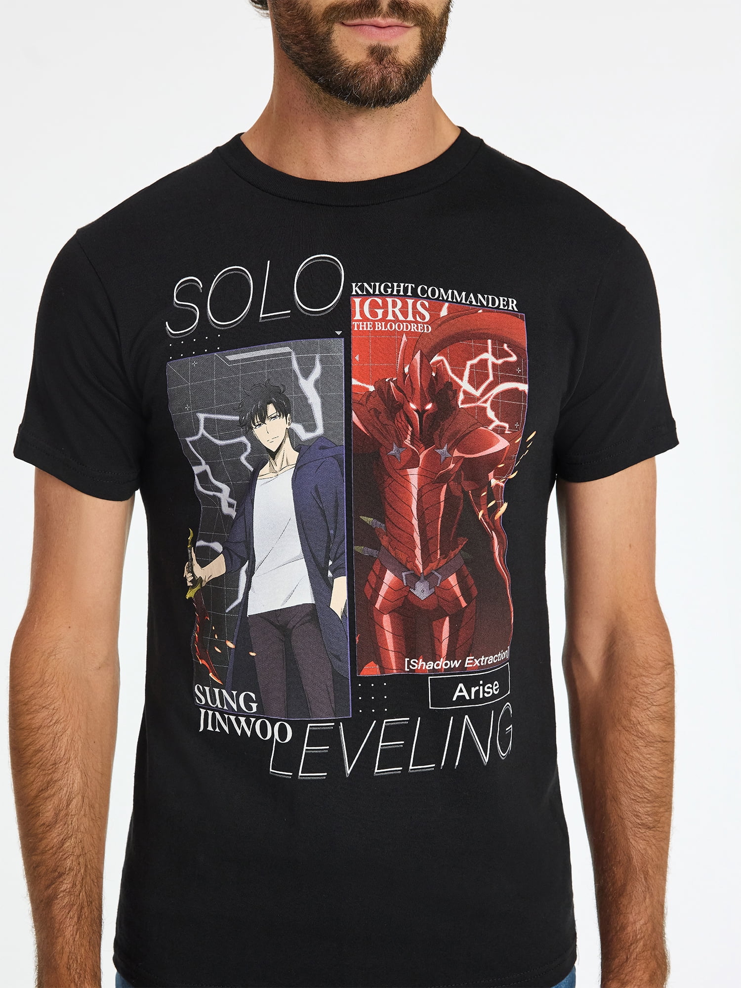 Solo Leveling Men's & Big Men's Graphic Tee Shirt, Sizes S-3XL
