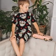 thumbnail image 4 of Balery PUG Conjunto de Pijama Infantil de Manga Corta con Estampado – Ropa de Dormir de Algodón Suave-Large, 4 of 6