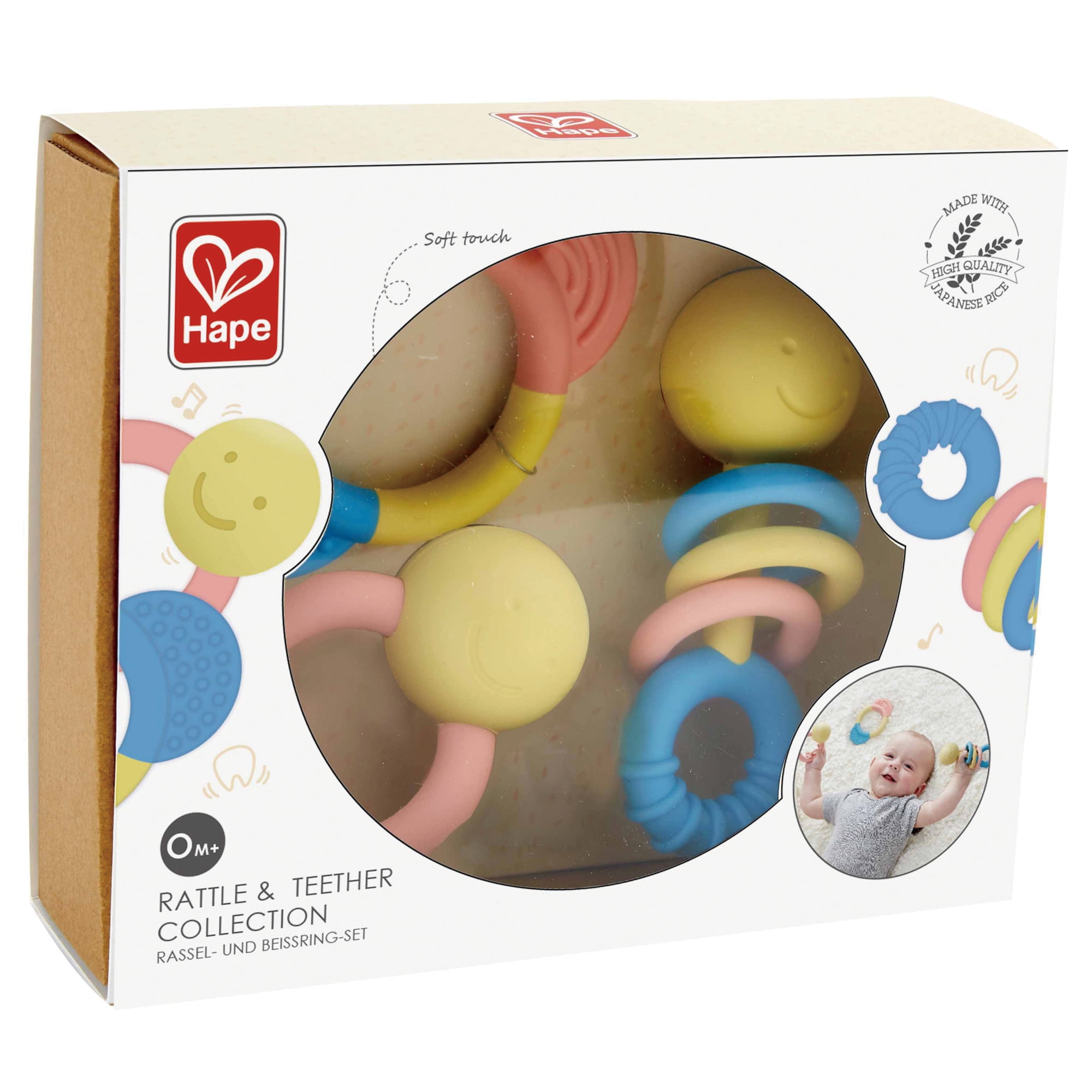 Hape Rattle & Teether Collection, 3 Pieces
