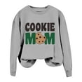 thumbnail image 4 of Zhanying White Sweatshirt Women Solid Color Pullover Raglan Sleeve Tops Plus Size Long Sleeve Beach Vacation Basic Tees, 4 of 4
