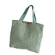 thumbnail image 3 of Práctica bolsa de compras de pana: bolsa de mano compacta y colorida para estudiantes, ideal para Verde, 3 of 8