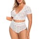 thumbnail image 4 of XmhyTop Conjunto de Lencería Mujer Sexy Encaje, Talla Grande M Blanco, Lencería Erótica para Mujer para Momentos Especiales, 4 of 5