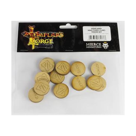 Mierce Miniatures Token Set - Vras, Three-Claw New