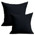 thumbnail image 1 of AQITTI Home Textile - Cojín decorativo de poliéster a rayas azul marino de 50,8 x 50,8 cm, moderno y contemporáneo, de transición (2 unidades), ideal para sala de estar y dormitorio., 1 of 8