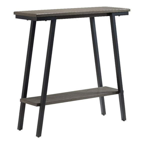 Pemberly Row Contemporary Multi-Functional Console Table in Gray