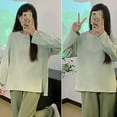 thumbnail image 5 of Juego de pijamas para mujer Adepaton Ropa de dormir de manga larga XL 4 estilos 4 colores, 5 of 5