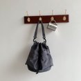 thumbnail image 1 of Bolso informal tipo cubo de gran capacidad con cordón de nailon, estilo bolso de mano para llevar debajo del brazo, bolso de hombro para viajeros, 1 of 5