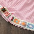 thumbnail image 5 of ZACPNCV Infant Baby Girl Summer Outfits Cute Ruffle Short Sleeve T Shirt Top Waist Shorts Shorts Set 2 Piece Toddler Boho Clothes Pink 2-3 Years, 5 of 6