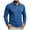 Blue, variant on GEWSEY Mens Polo Shirt Long Sleeve Casual Button Dress Knit Golf Polo Shirt (Blue, M)