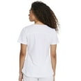 thumbnail image 5 of Dickies Dynamix Scrubs Top for Women V-Neck DK730, XS, White, 5 of 8