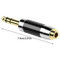 thumbnail image 4 of 6.35mm to 2.5 3.5 4.4mm Headphone Adapter, Full Metal Sound Connectors with Gold Platings for Clear Sound Transmission, 4 of 8