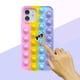 thumbnail image 2 of Funda para teléfono iPhone12 IP X/XS, funda para teléfono de ansiedad, dibujos animados divertidos Kawaii, funda de silicona linda para adolescentes, niños, niñas y adultos, fundas protectoras estéticas y limpias de moda para iPhone oso de fresa Electrónica, 2 of 5
