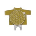 thumbnail image 1 of Marcador de golf de aleación de alta calidad con accesorios de golf con clip para sombrero - Golf divertido Amarillo Zulema Marcador de pelota de golf, 1 of 5