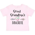 thumbnail image 3 of Inktastic Great Grandmas Favorite- Heart Great Grandchild Boys or Girls Toddler T-Shirt, 3 of 5