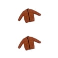 thumbnail image 4 of Vogacara 1/6 Doll Down Jacket Ropa de diario Vestir para muñeca de 12 pulgadas Naranja 2piezas Naranja Longitud: 12.3 cm, 4 of 6