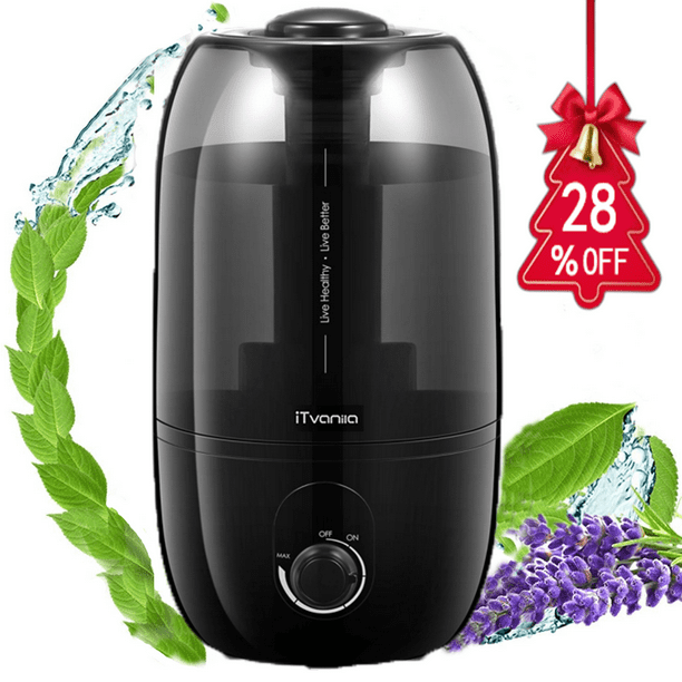 Cool Mist Humidifiers, 2.7L Humidifier for Home and Baby Room, 28H