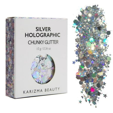 Silver Holographic Small Chunky Glitter