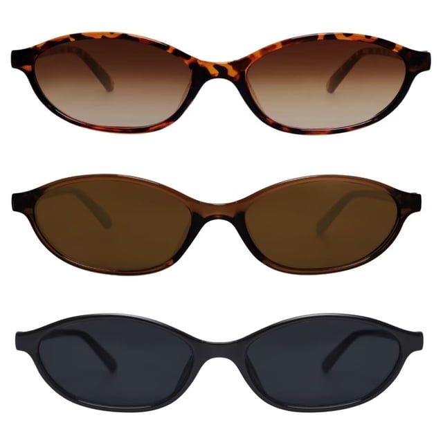 Gafas de Sol Ovaladas Retro GUVIVI para Mujer con Protección UV400