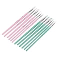 thumbnail image 1 of Nylon Paint Brush, Watercolor Brushes Nylon Wool Material Different Colors Washable Cleanable Durable Wearable Light Weight 12pcs  For Art Coloring For Gift Pink + Blue Green,Blue, 1 of 8