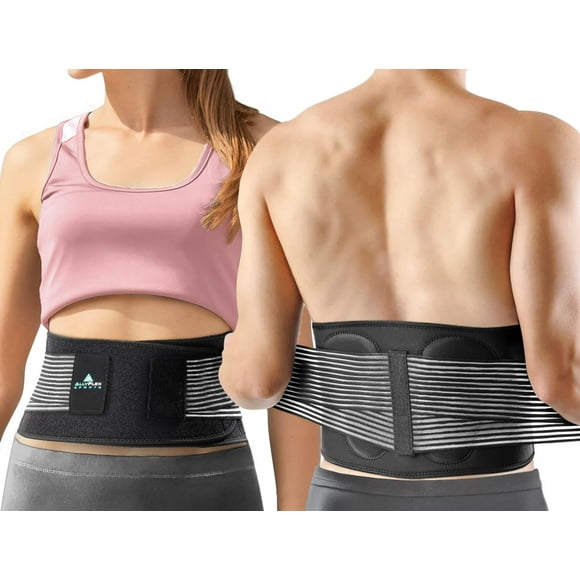Faja lumbar AllyFlex Sports® para aliviar el dolor lumbar - Faja lumbar para mujeres y hombres debajo de la ropa - Soporte lumbar inferior para mejorar la postura - XL/XXL