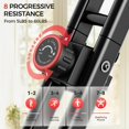 thumbnail image 6 of Pleny Folding Exercise Bike, 5 IN 1 Stationary Bike 5.5 LBS Flywheel Exercise Bike, Indoor Workout Bike 330LB Weight Capacity Back Support Cushion for Home Gym Workout, 6 of 9