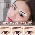 thumbnail image 4 of Professional Eyebrow Stamp Stencil Kit, Makeup Eyebrow Tools Powder Kit for Women (Dark brown), 4 of 7