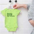 thumbnail image 5 of Hanging With Cousin Family Love Romper Boys or Girls Infant Baby Brisco Brands NB, 5 of 6