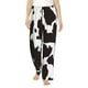 thumbnail image 1 of Balery Cow Skin 2 Pantalones de pijama para mujer, pijamas ultraligeros, pantalones de estar por casa-Large, 1 of 6