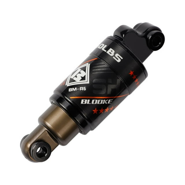 Bicycle Oil Spring Shock Absorber Mountain Bike Rear Shock Absorber Aluminium Alloy MTB Rear Absorber Suspension with Screws Kit 125mm(4.9'') x 18mm