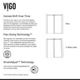 thumbnail image 2 of Vigo VG6043CHCL6074 Luca 79" High X 60" Wide Sliding Frameless Shower Door - Chrome, 2 of 5