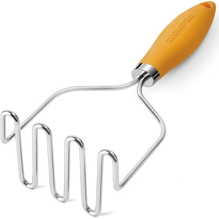 

Potato Masher Stainless Steel Mashed Potato Masher Kitchen Tool Durable Mash Potatoes Masher Soft Non-slip Handle Kitchen Utensils Kitchen Gadgets Orange