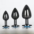 thumbnail image 1 of Tapón anal de metal redondo grande, mediano y pequeño de color pistola para parejas, hombres y mujeres, coqueteo, masturbación, juguetes sexuales para adultos, expansor anal, 1 of 5