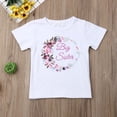 thumbnail image 2 of Kid Girl Cotton Matching Clothes Baby Little Big Sister Romper Outfit Shirt Tops, 2 of 4