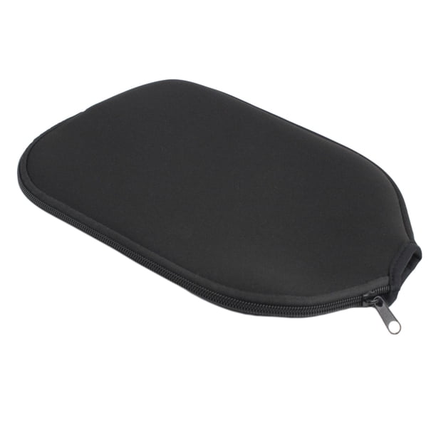 Funda de Neopreno para Raqueta, Funda para Raqueta, Soporte, Soporte de Almacenamiento, Accesorios con Cremallera, Funda Duradera para Cabeza de Pickl Negro