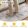 thumbnail image 5 of BERTHMEER Kitchen Rugs for Floor 2 Piece, 17.3"x30"+17.3"x47" Anti Fatigue Waterproof Beige and Blue Kitchen Mats, Non Slip Comfort Standing Mat Rug for Home, Sink, Laundry, Beige and Blue, 5 of 10