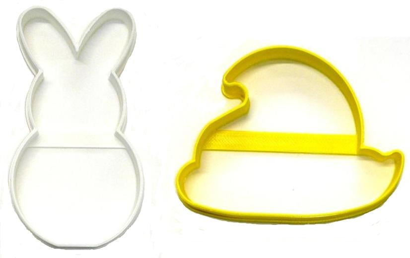 Easter Bakeware Rim Cookie Cutters  Bunny Egg New 