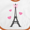 thumbnail image 4 of Inktastic Paris Lover Eiffel Tower Girls Baby Bib, 4 of 4