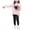 Pink, variant on CAICJ98 Tween Girls Clothes Long Sleeve Graphic Sweatshirt Top Slim Fit Stretchy Leggings Pants 2 Piece Fall Winter Outfit Set,Size 3-4 Years