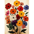 thumbnail image 1 of Qisvanset Framed Canvas Wall Art 12x16 Inch Picasso Peace Flower Bouquet Vintage Modern Art, 1 of 5