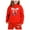 Red, variant on Girls Outfit Sets Toddler Boy Girl Long Sleeve Cute Print Warm Hoodie Sweatpant Kids Outfits Sweat Suit,2-13Y