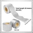 thumbnail image 2 of 65 Feet Silver Glitter Scalloped Bulletin Board Border,Sparkle Self-Adhesive Bulletin Stickers,Shiny Decorative Border Trims,Chalkboard Cork Decoration Strips,for Home Office By Scheam, 2 of 7