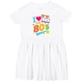 thumbnail image 3 of Inktastic I Love the 80s Retro Style Girls Toddler Dress, 3 of 5