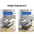 thumbnail image 3 of Olmaster Olmaster Foldable Laptop Stand with Adjustable Height for Monitor, Tablet, and Phone, High-End Version, Durable Metal & Plastic Construction, Supports Up to 20kg, Compact Storage Design, 3 of 6