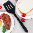 thumbnail image 6 of Unique Bargains Silicone Turner 4 Pieces Heat Resistant Non Stick Turner Black, 6 of 7