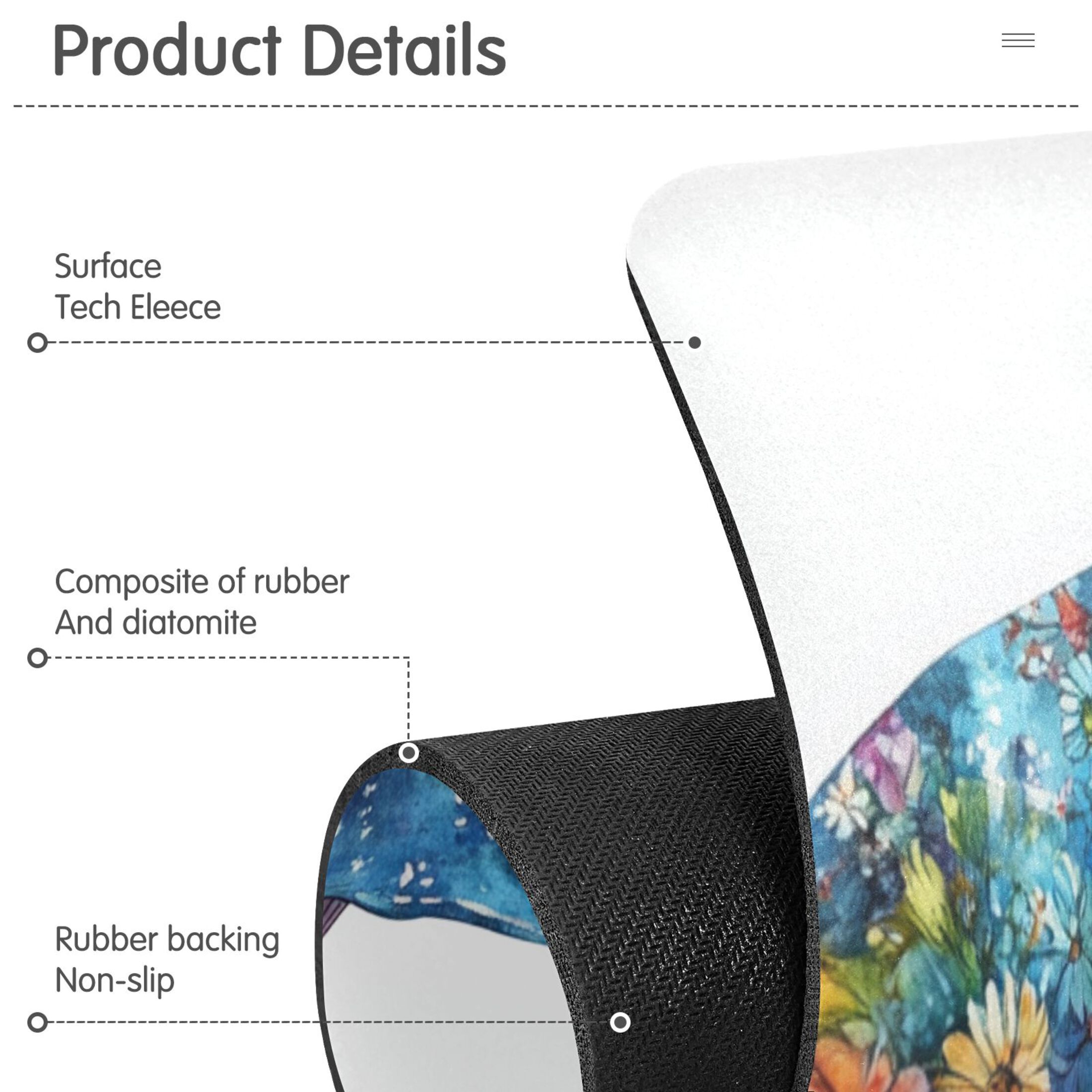 Flowers Whale Sink Splash Guard Faucet 30x5.4in Drying Mat Drying Mat Absorbent Pad for Bathroom Kitchen 2PCS