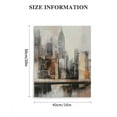 thumbnail image 3 of LHONGY Wall Decorations for Living Room Wall Art Large Cityscape New York Wall Decor Canvas Prints Abstract Black and White City Theme Paintings 16x20 in, 3 of 5